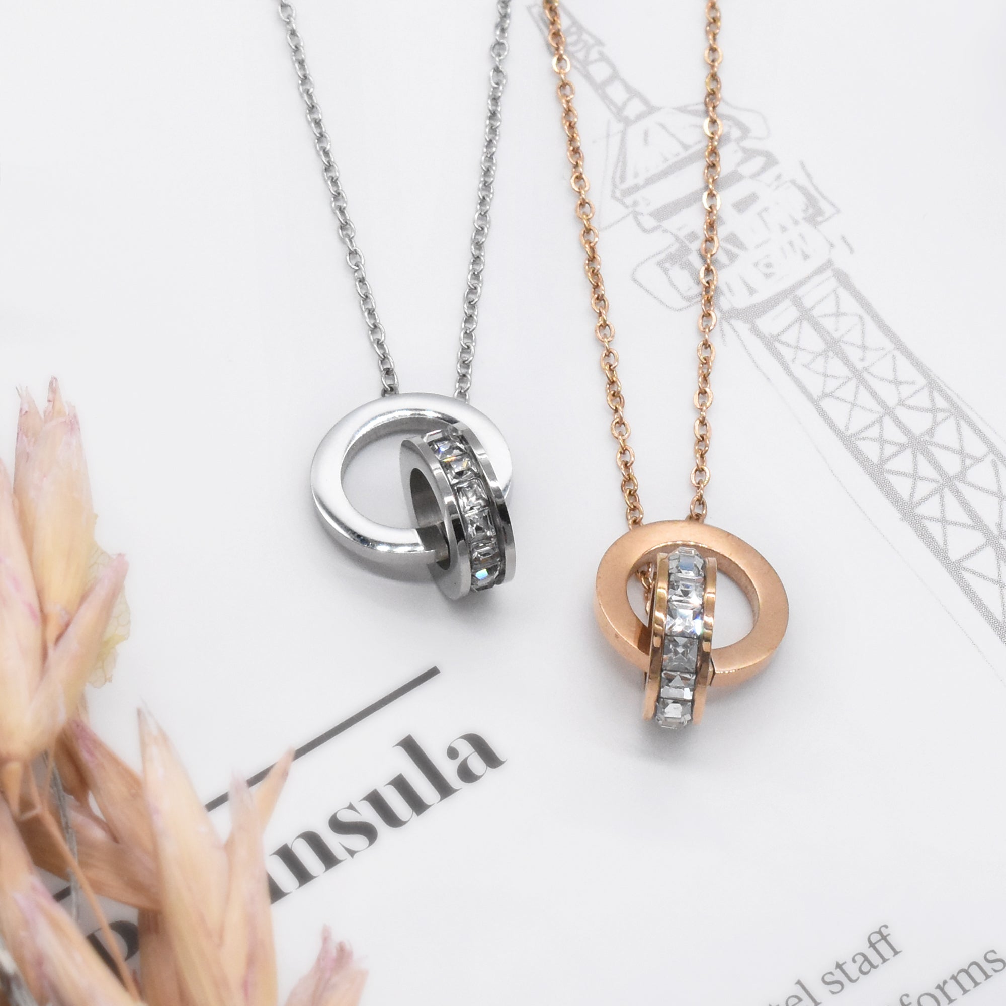 ステンレス316L ダブルループネックレス – JOSS DROPS