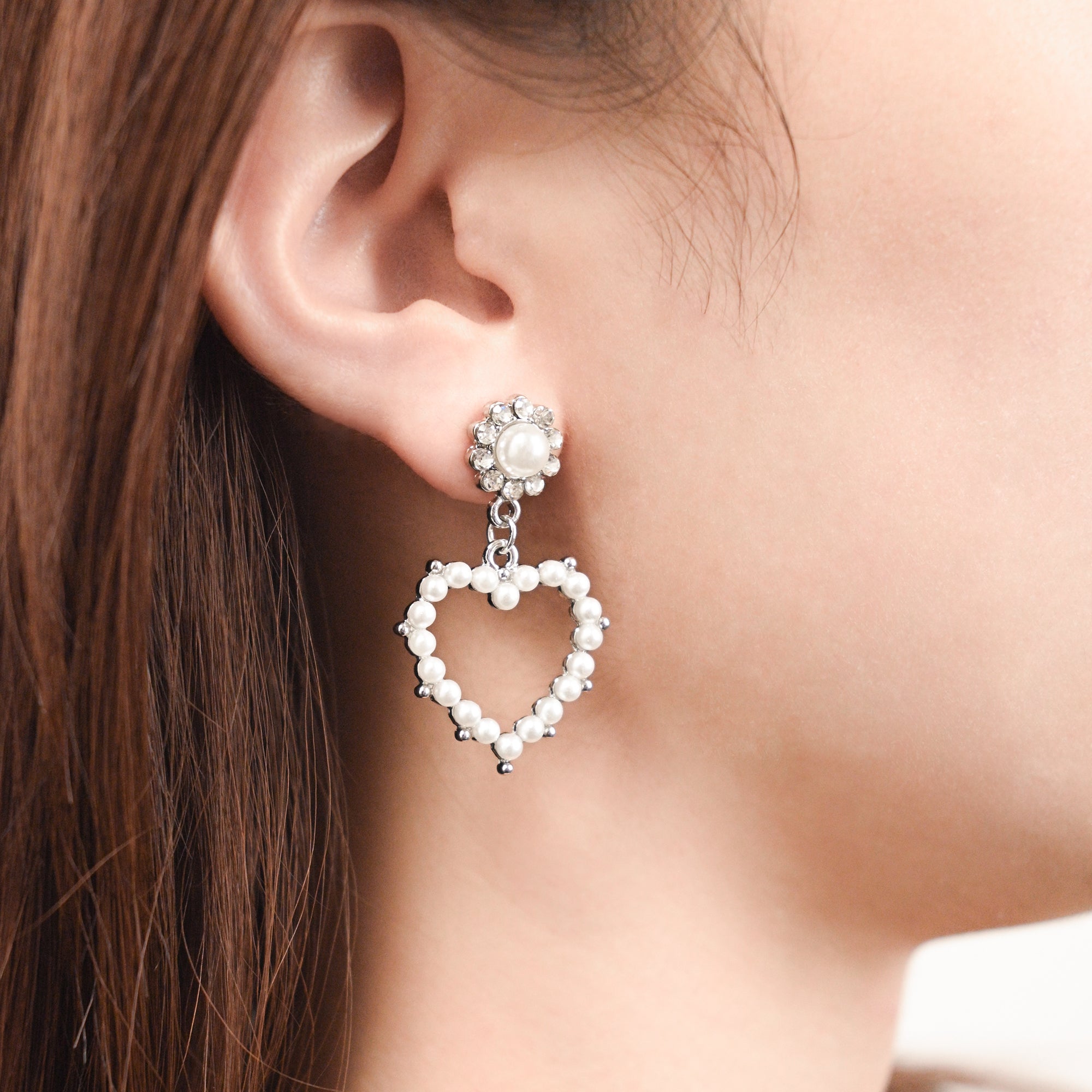 2連ハートグリッターピアス – JOSS DROPS