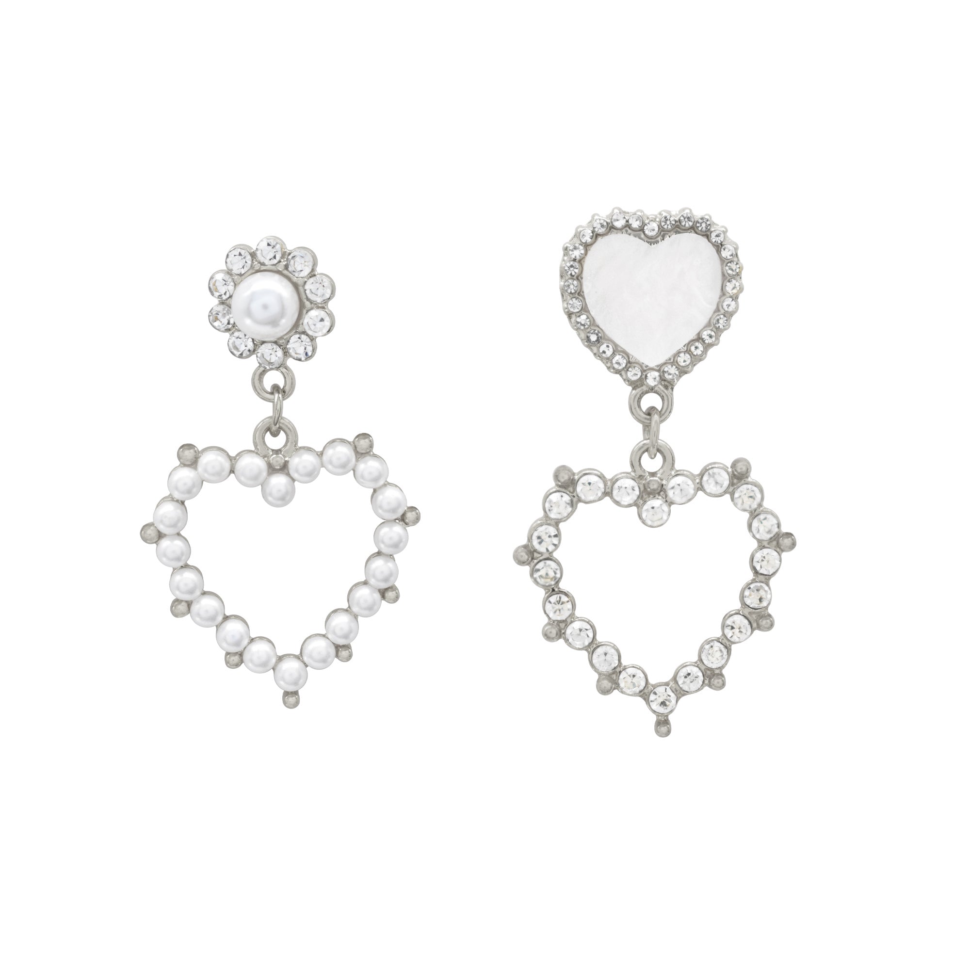 2連ハートグリッターピアス – JOSS DROPS