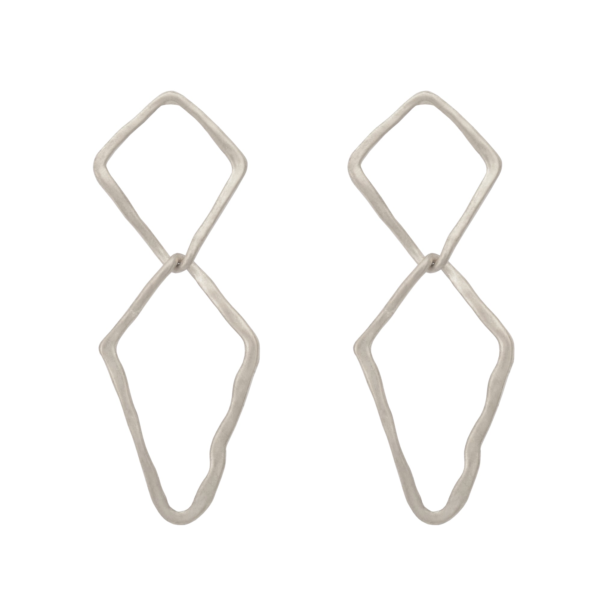 フレンチワイヤーピアス 目 CYCLADES ターコイズ×ゴールド 変形ワイヤー ひし形ピアス – JOSS DROPS