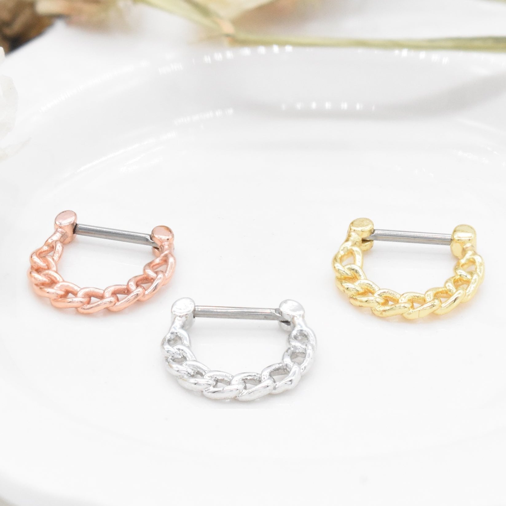 チェーン モチーフ ワンタッチ フープ BP 16G – JOSS DROPS