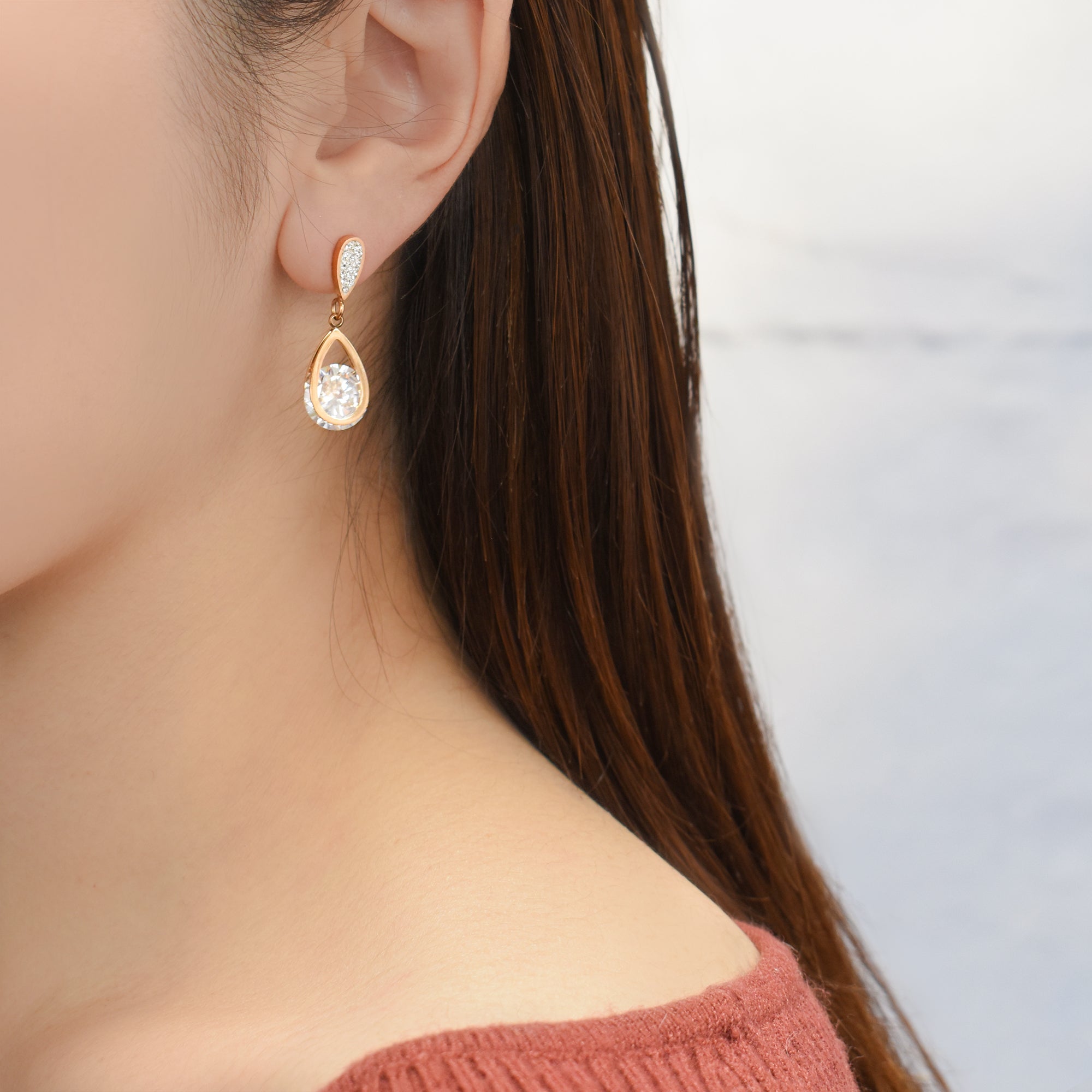 ステンレス316L ドロップストーンピアス – JOSS DROPS